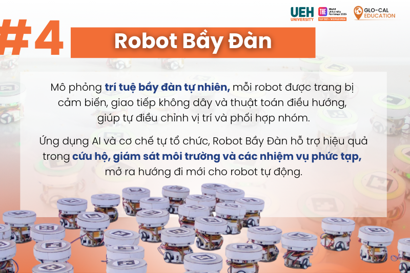 Ứng dụng robot bầy đ&agrave;n