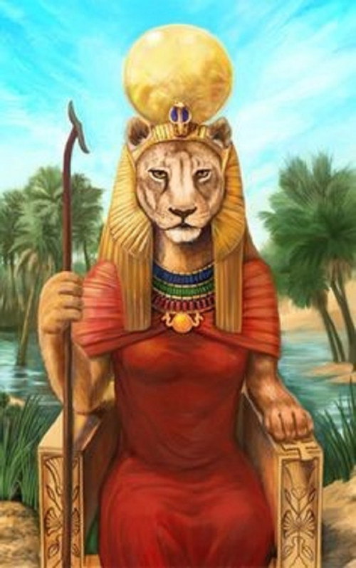 Sekhmet được Ra phái xuống trừng phạt nhân loại Sekhmet trong chiến đấu