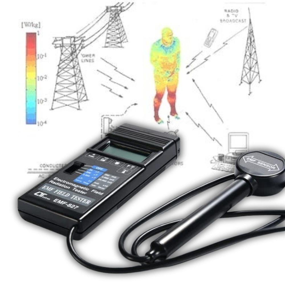 Cách hoạt động của máy đo điện từ trường (EMF Meter) trong việc tìm ma 6 Máy đo điện từ trường Lutron EMF Meter