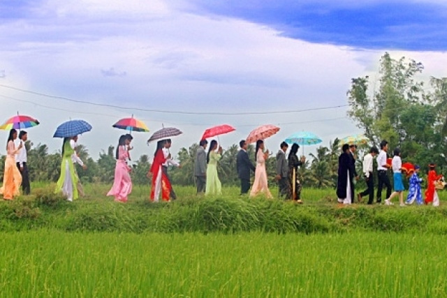 Nghi lễ đốt vía trong đám cưới