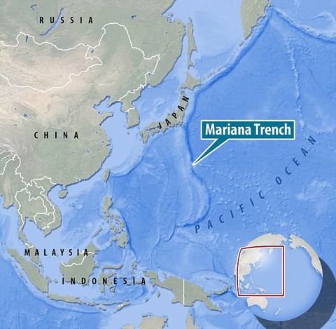 Vùng Mariana Trench – Sâu Hơn Cả Everest Cao 7 Bản đồ vị trí Mariana Trench