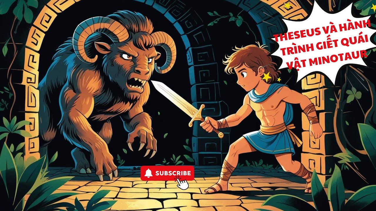 Theseus v&agrave; Minotaur