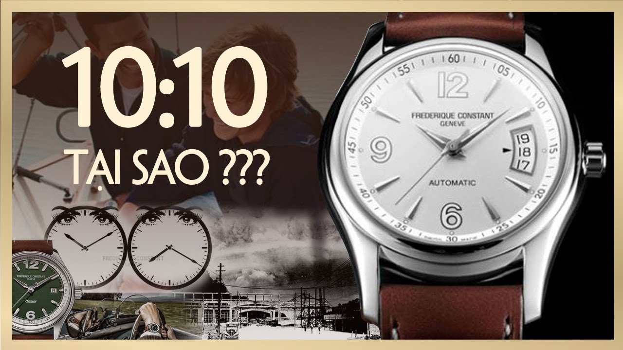 Đồng hồ hiển thị 10:10 đẹp mắt