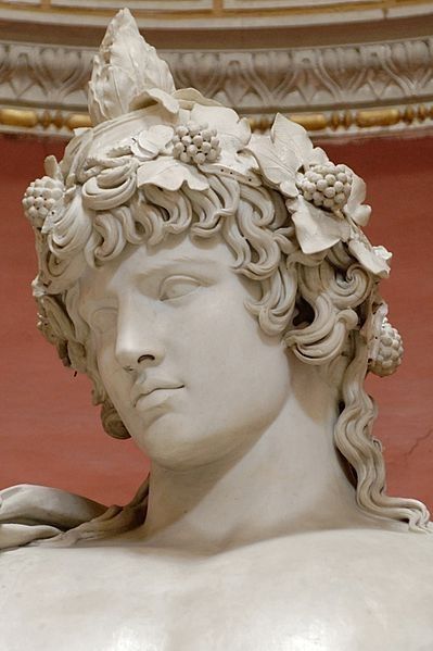 Dionysus v&agrave; rượu nho