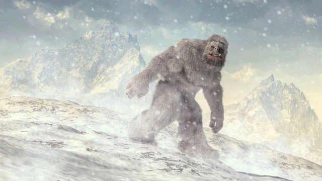 Dấu ch&acirc;n Yeti trong tuyết