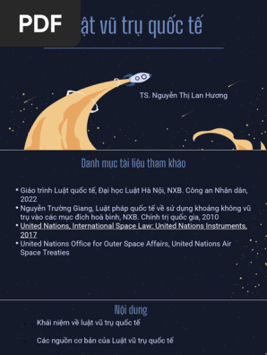Tài liệu pháp lý về Outer Space Treaty 1967 và các quy định quốc tế liên quan đến hoạt động không gian