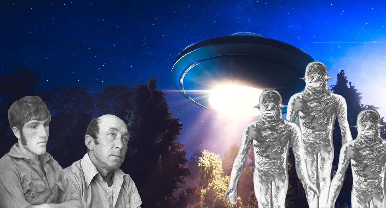 Khung cảnh khu vực ven sông Pascagoula Mississippi nơi xảy ra vụ UFO năm 1973 với không gian tối và yên tĩnh