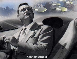 Chân dung phi công Kenneth Arnold người đầu tiên phổ biến thuật ngữ đĩa bay sau sự kiện UFO năm 1947