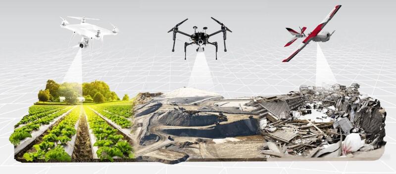 Hình minh họa các loại drone nước ngoài phổ biến