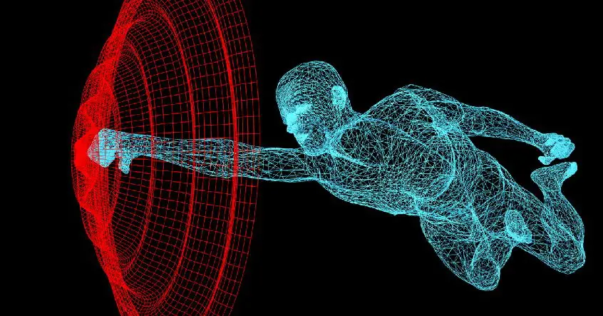 Minh họa ý tưởng warp drive cong không gian giúp tàu vũ trụ di chuyển nhanh hơn ánh sáng trong vũ trụ sâu