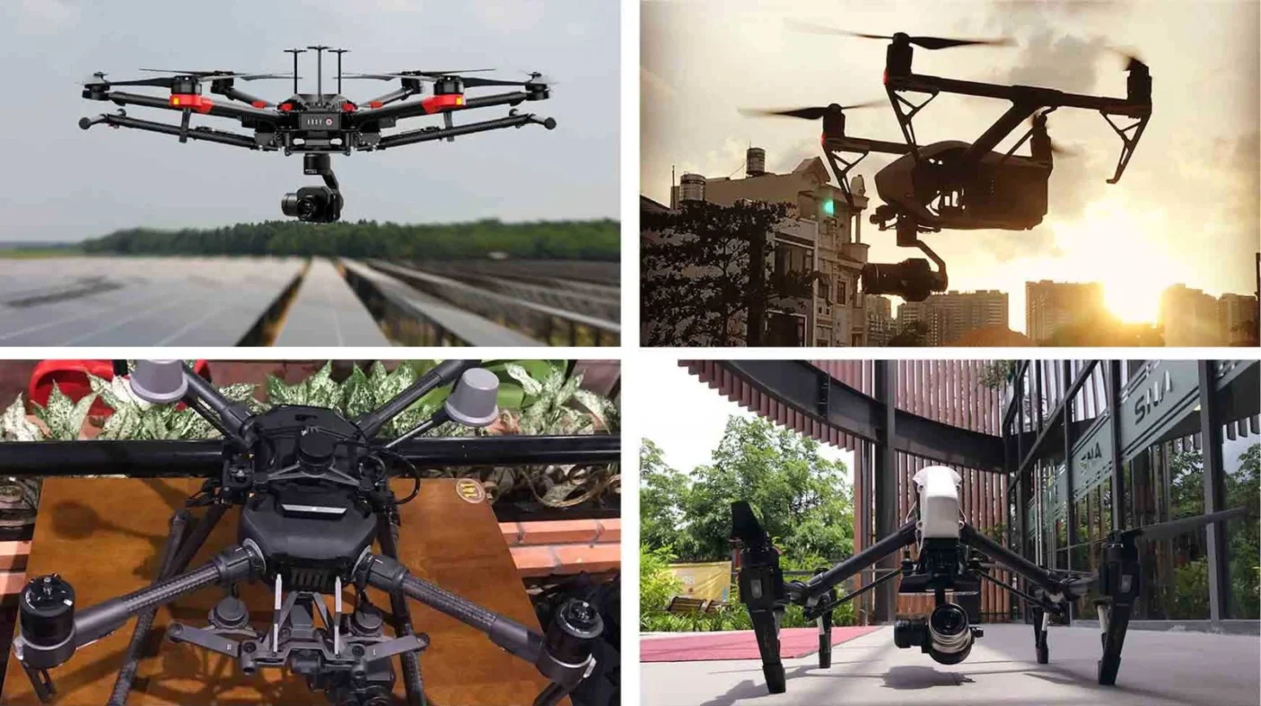 Hình minh họa UAP và drone nước ngoài trong không gian quan sát
